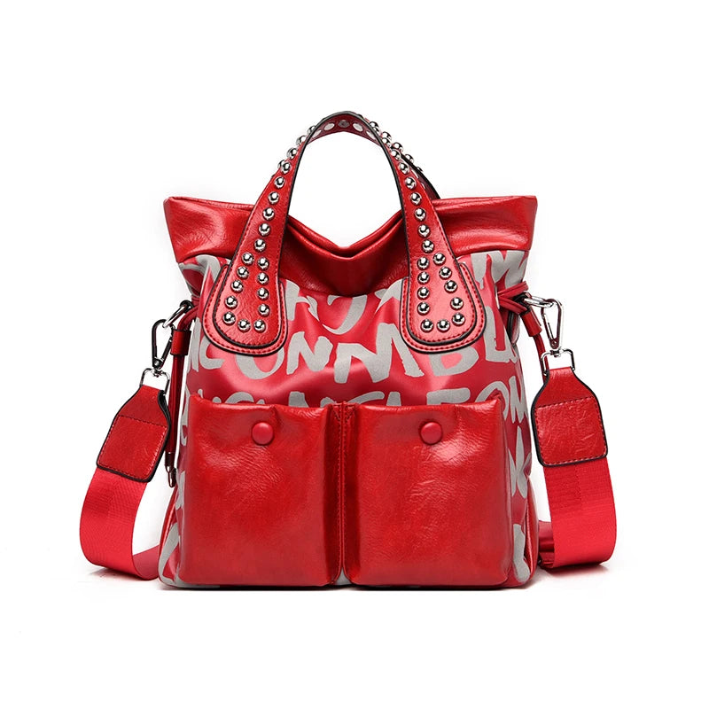 Velourah Luxe Patent Leather Tote Set (2-Piece)