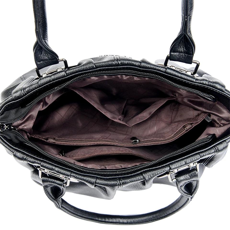 Velourah Everyday Luxe Soft Leather Tote