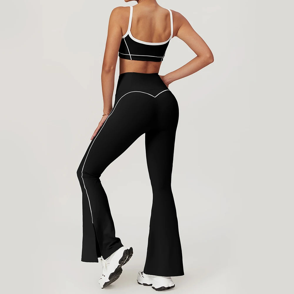 Velourah FlowFlex Yoga Set – Flare Leg & Sports Bra