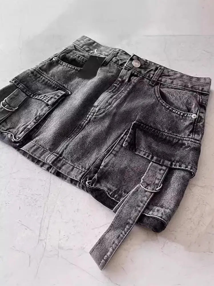 American Vintage Slim Fit Denim Skirt