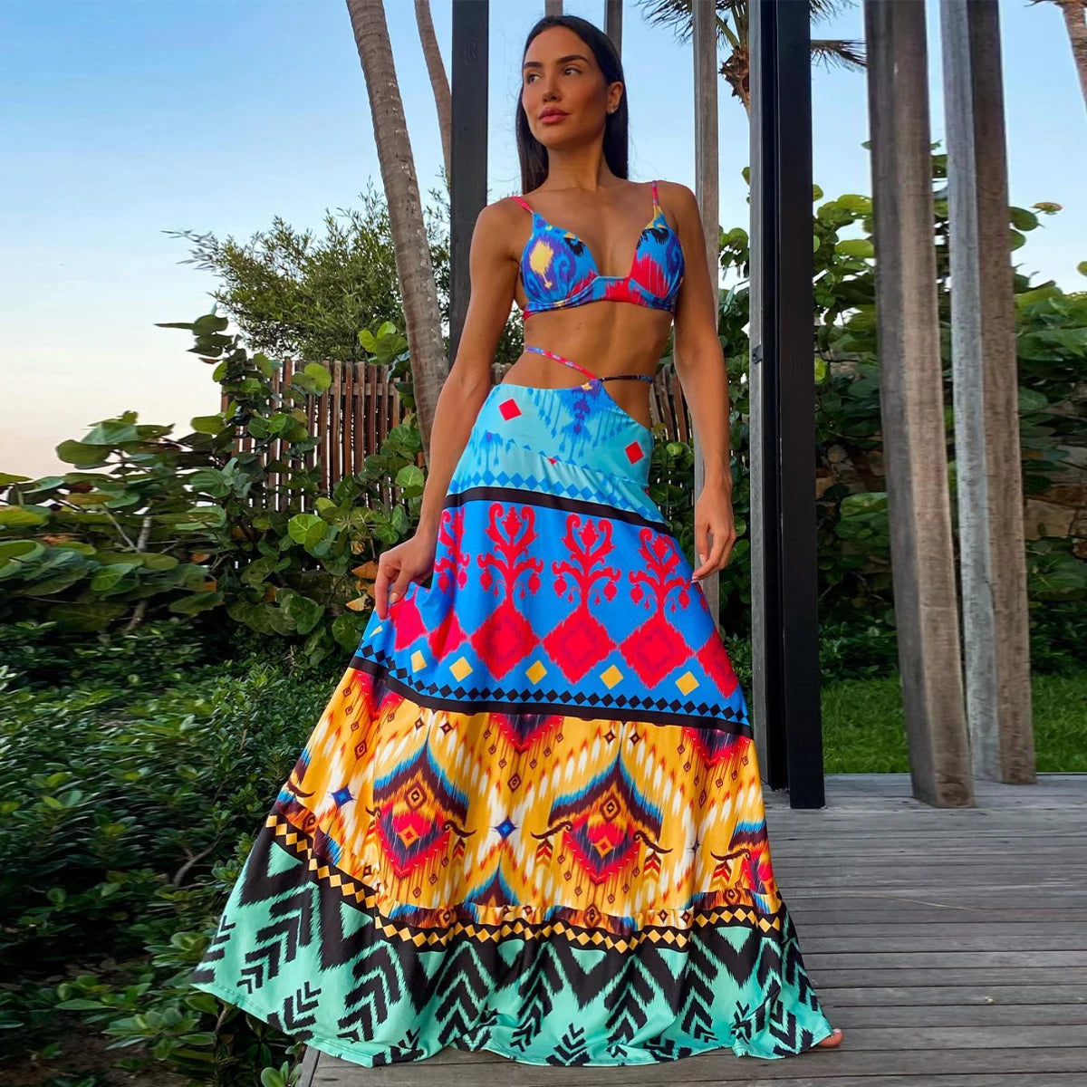 Velourah Solstice Tassel Hem Cover-Up