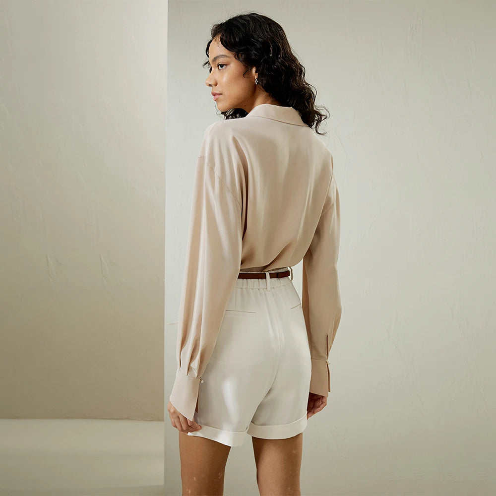 Velourah Pearl Whisper Silk Blouse