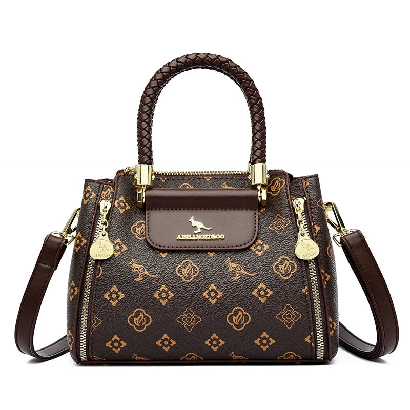 Velourah Woven Luxe Soft PU Tote