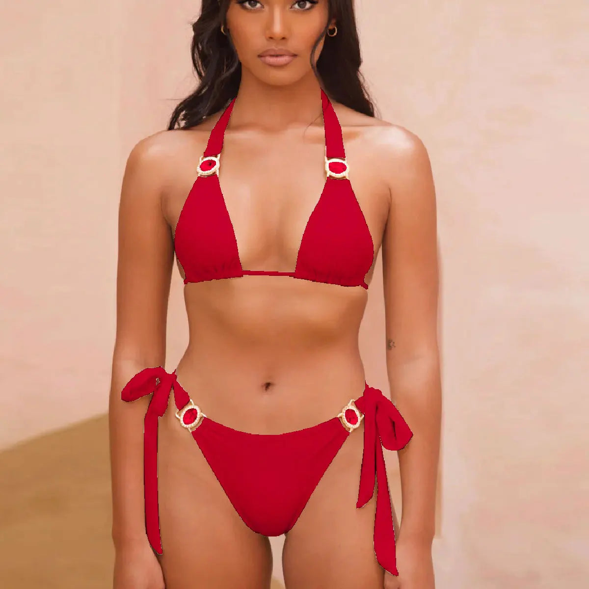 Velourah Diamond Gleam Halter Bikini Set