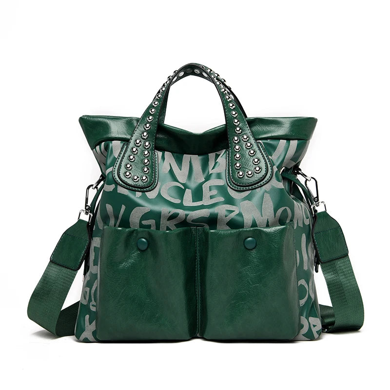 Velourah Luxe Patent Leather Tote Set (2-Piece)