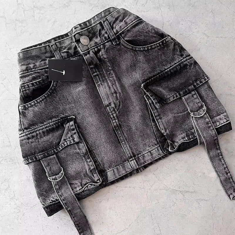 American Vintage Slim Fit Denim Skirt
