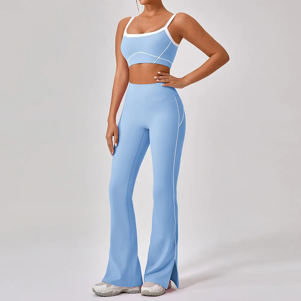 Velourah FlowFlex Yoga Set – Flare Leg & Sports Bra