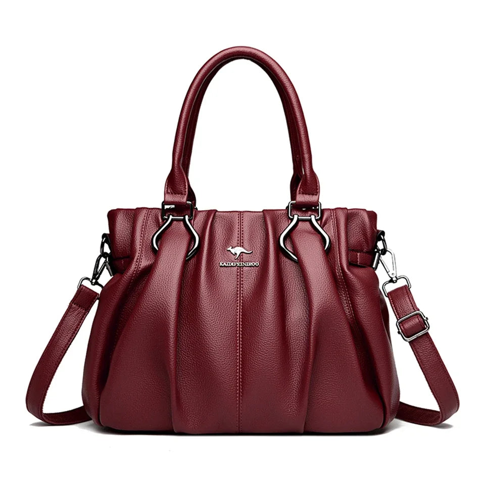 Velourah Everyday Luxe Soft Leather Tote