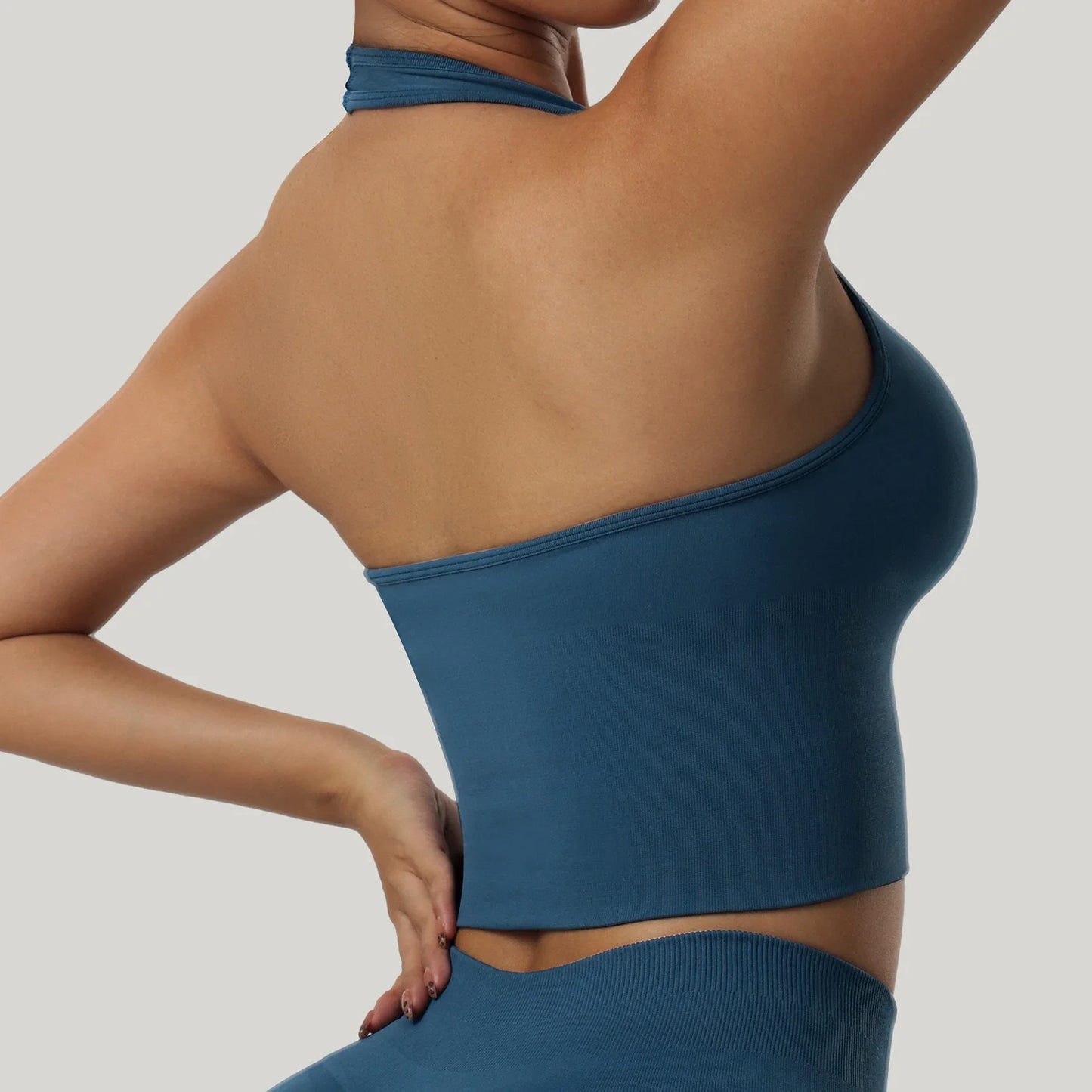 Velourah Halter Flow Seamless Sports Bra