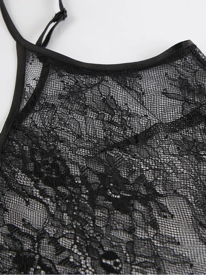 Summer Sexy Lace Crop Top