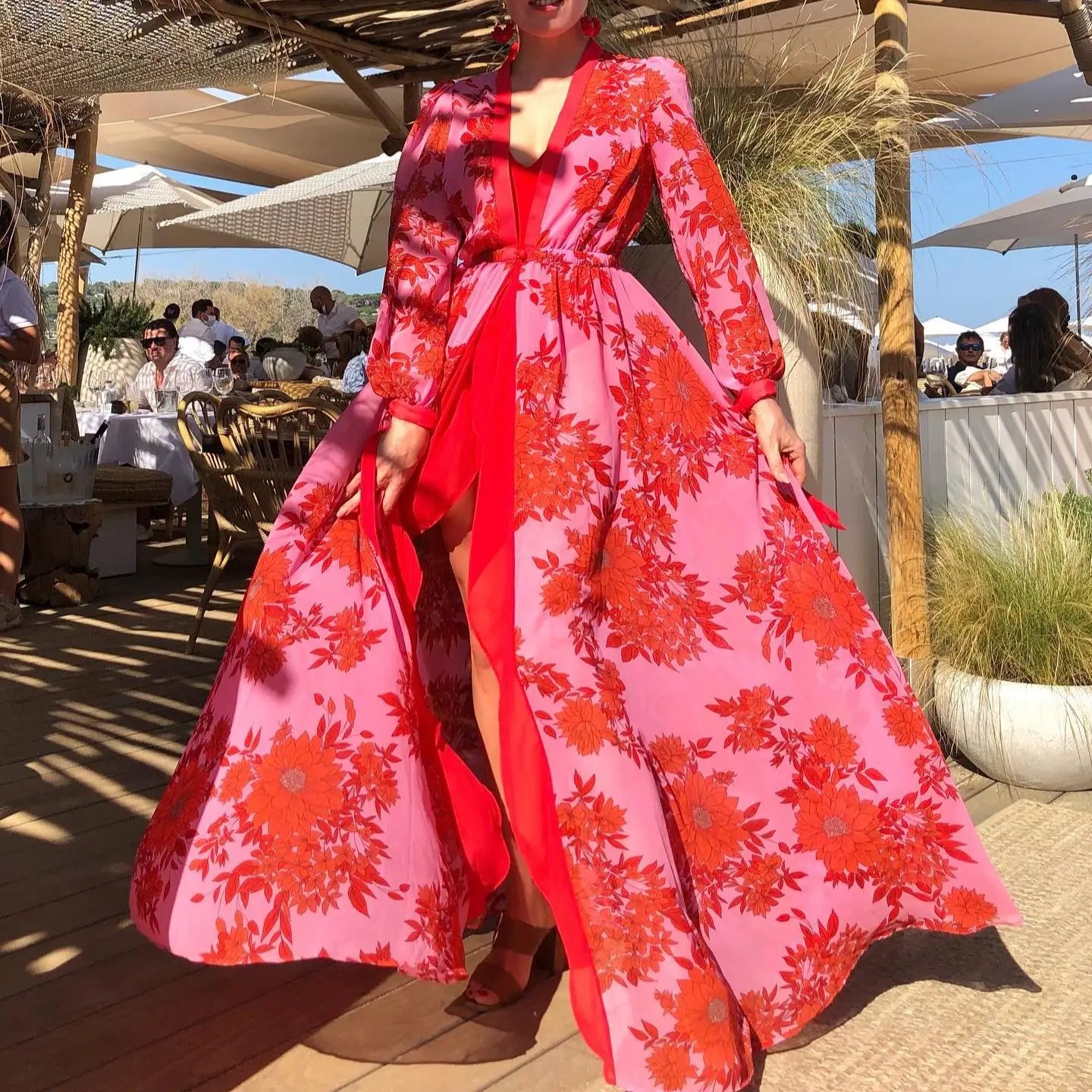 Velourah Marbella Lace Tassel Beach Cover-Up