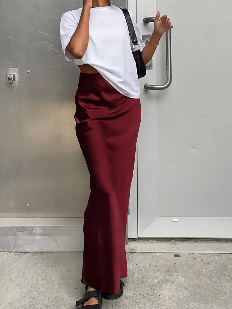 Elegant Satin Mermaid Skirt