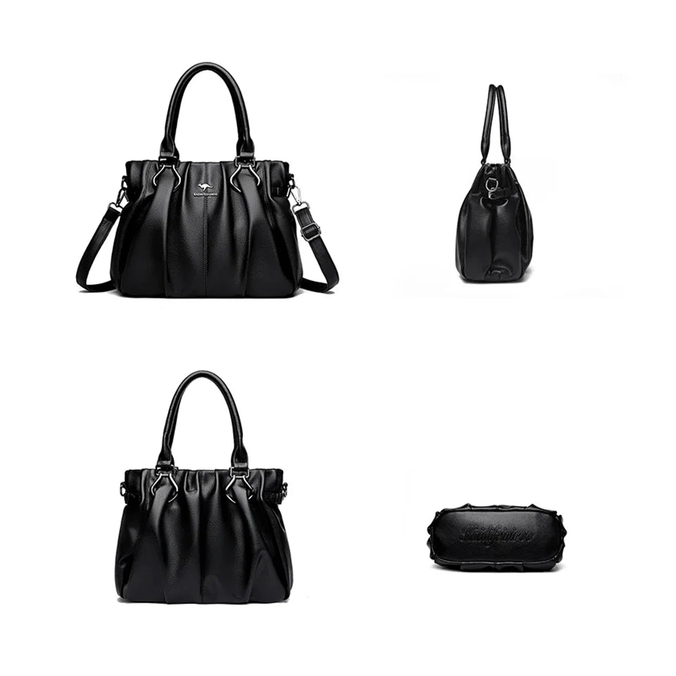 Velourah Everyday Luxe Soft Leather Tote
