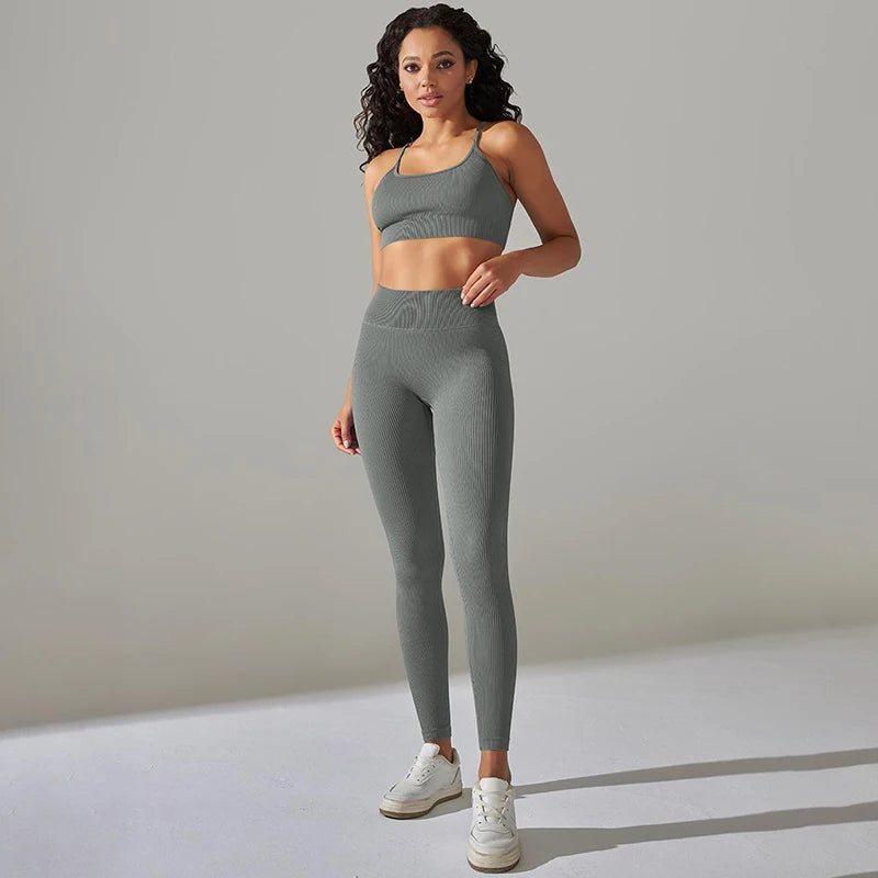 Velourah Core Flex Seamless Yoga Set
