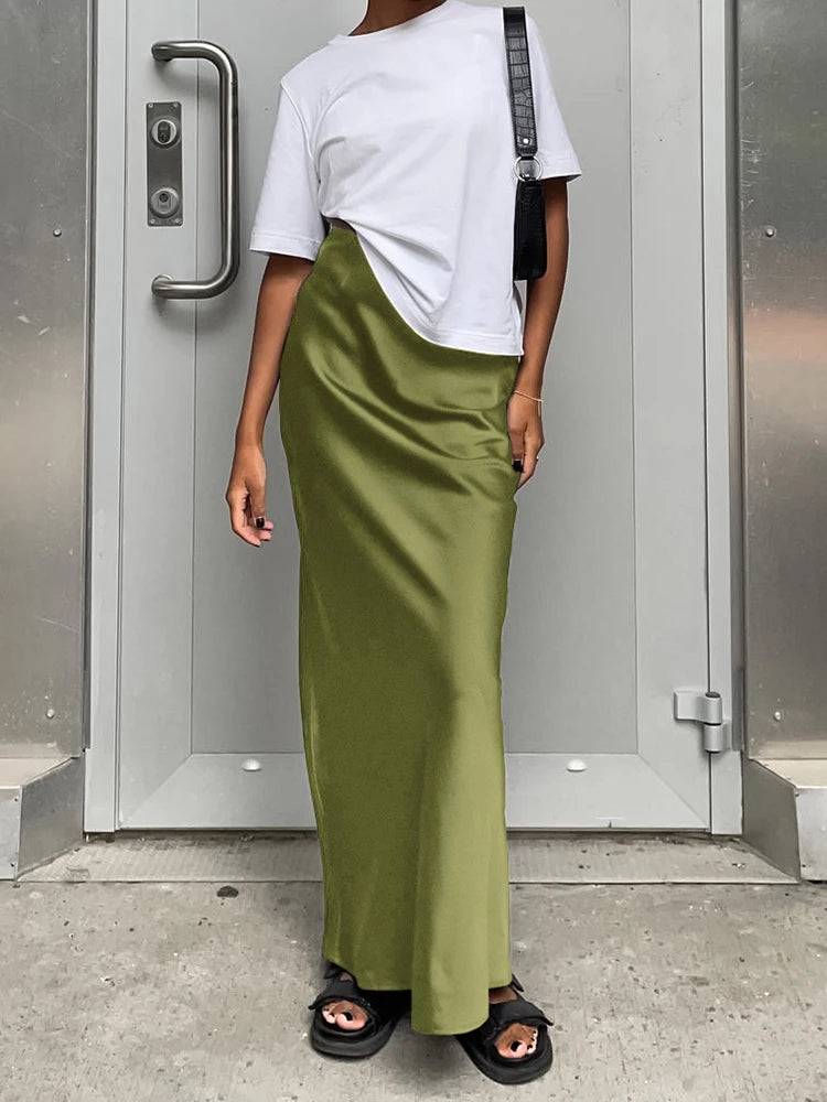 Elegant Satin Mermaid Skirt