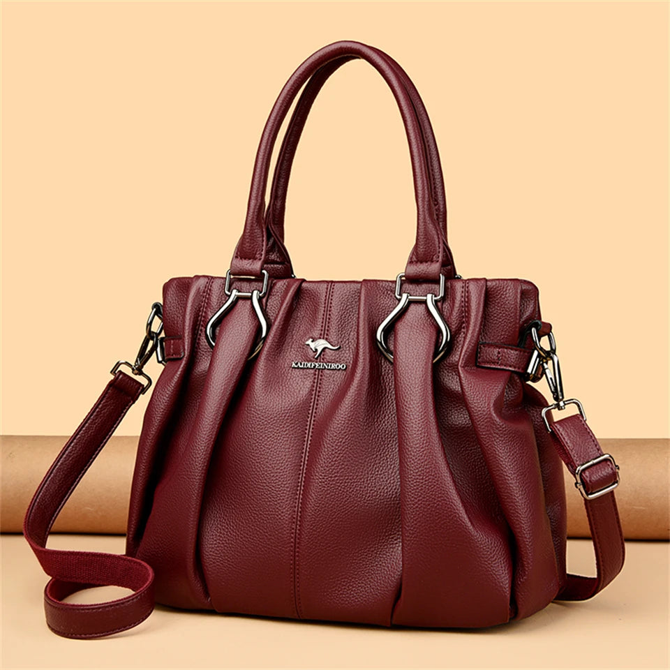 Velourah Everyday Luxe Soft Leather Tote
