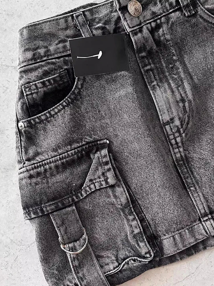 American Vintage Slim Fit Denim Skirt