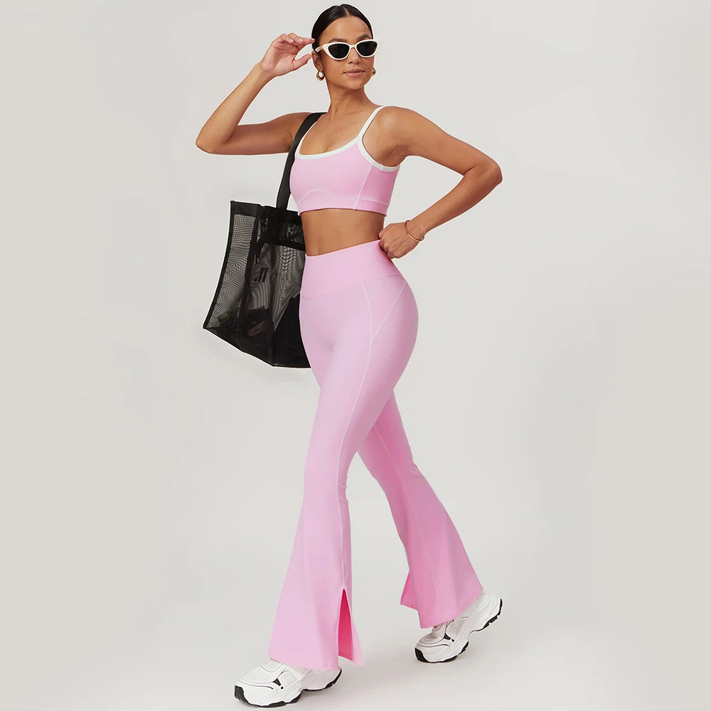 Velourah FlowFlex Yoga Set – Flare Leg & Sports Bra