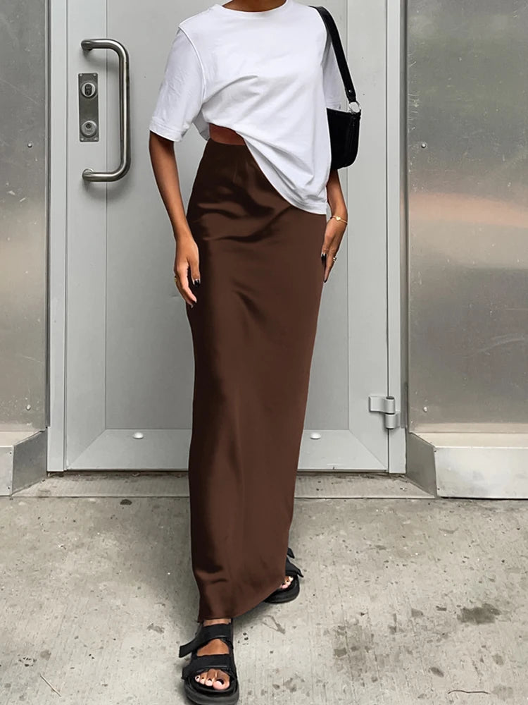 Elegant Satin Mermaid Skirt