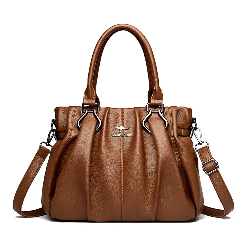 Velourah Everyday Luxe Soft Leather Tote