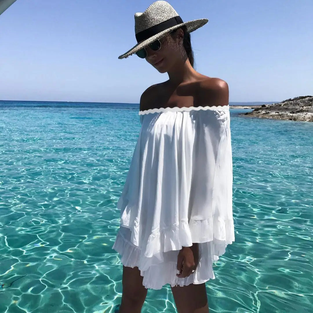 Velourah Marbella Lace Tassel Beach Cover-Up