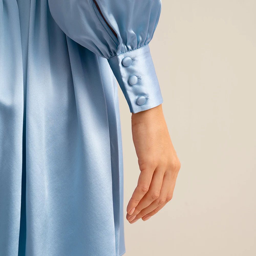 Premium Silk Wrap Dress