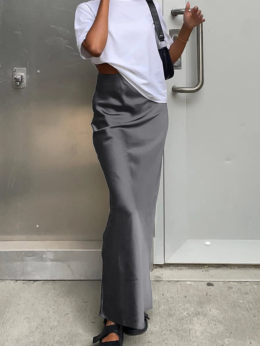 Elegant Satin Mermaid Skirt