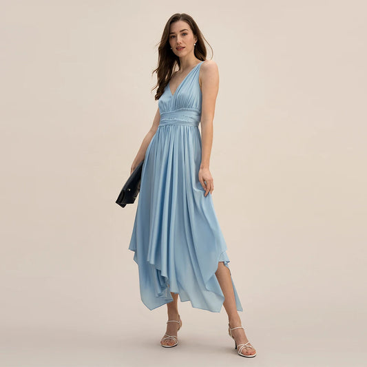 Velourah Silk Maxi Evening Dress – Effortless Grace for Special Occasions