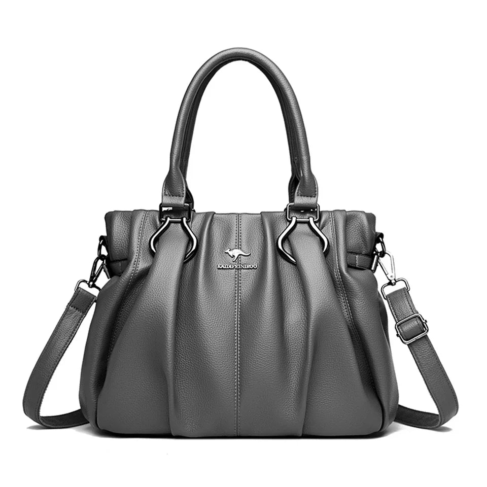 Velourah Everyday Luxe Soft Leather Tote