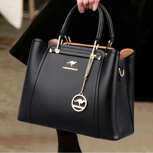Velourah Exquisite Triple-Layer Leather Shoulder Bag