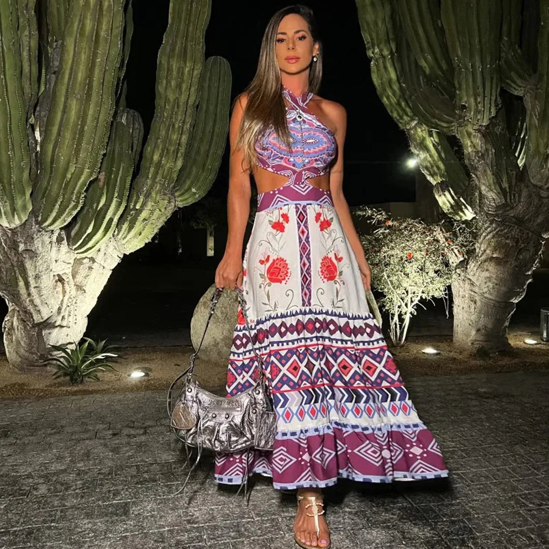 Velourah Mirage Cut-Out Cover-Up Dress