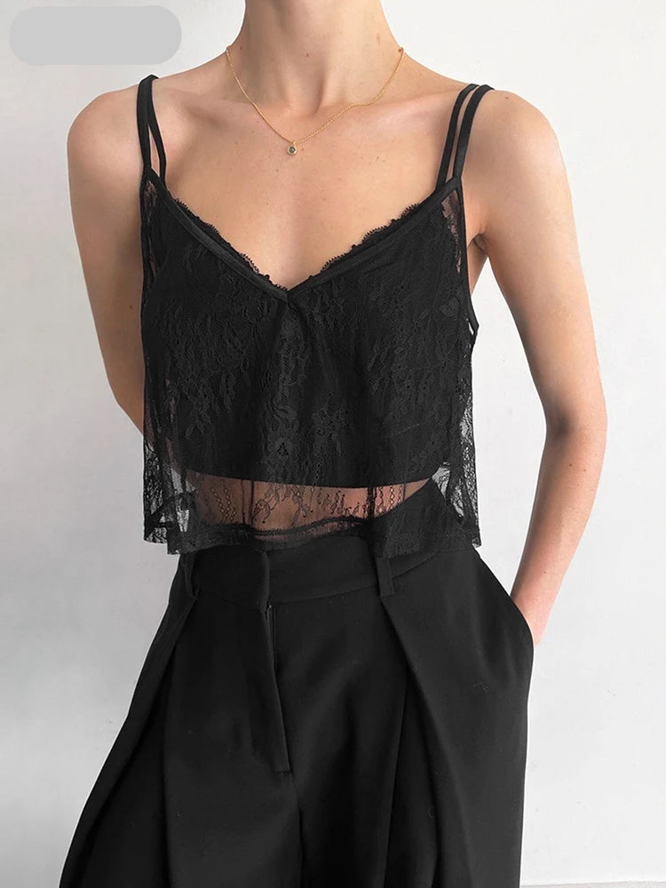 Summer Sexy Lace Crop Top