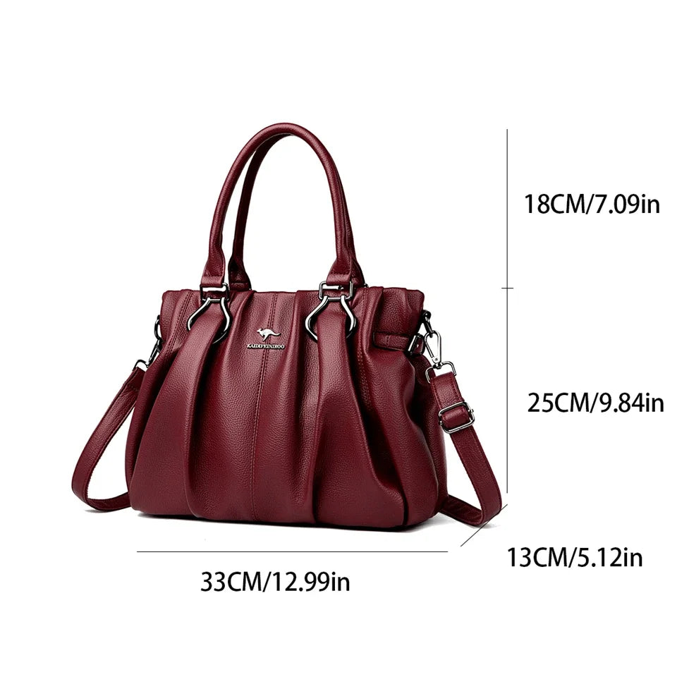 Velourah Everyday Luxe Soft Leather Tote